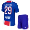 Fotbalový Komplet Paris Saint-Germain Bradley Barcola 29 Dětské Domácí 2026-27 Krátký Rukáv (+ trenýrky)