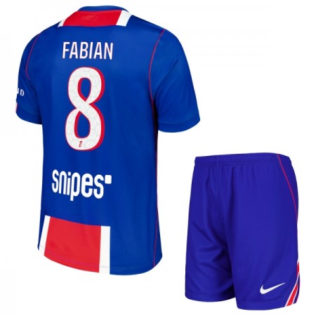 Fotbalový Komplet Paris Saint-Germain Fabian 8 Dětské Domácí 2026-27 Krátký Rukáv (+ trenýrky)