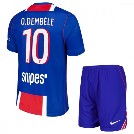 Fotbalový Komplet Paris Saint-Germain O. Dembele 10 Dětské Domácí 2026-27 Krátký Rukáv (+ trenýrky)