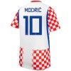 Fotbalový Komplet Chorvatsko Modrić 10 Dětské Domácí Mistrovství Světa 2026 Krátký Rukáv (+ trenýrky)