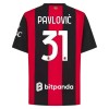 Fotbalové dres AC Milán Pavlovic 31 Domácí 2026-27 Krátký Rukáv