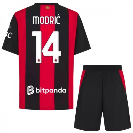 Fotbalový Komplet AC Milán Modrić 14 Dětské Domácí 2026-27 Krátký Rukáv (+ trenýrky)