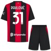 Fotbalový Komplet AC Milán Pavlovic 31 Dětské Domácí 2026-27 Krátký Rukáv (+ trenýrky)