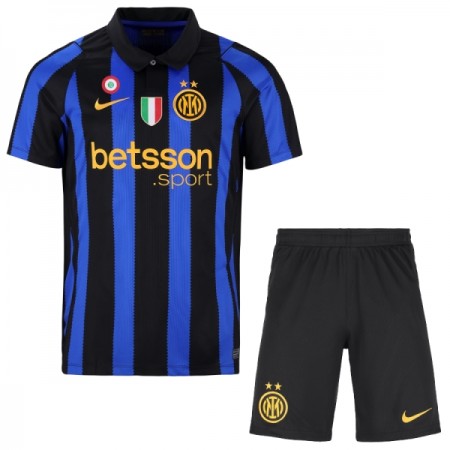 Fotbalový Komplet Inter Milán Dětské Domácí 2026-27 Krátký Rukáv (+ trenýrky)