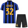 Fotbalový Komplet Inter Milán Dimarco 32 Dětské Domácí 2026-27 Krátký Rukáv (+ trenýrky)