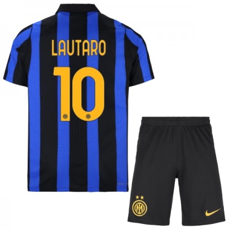 Fotbalový Komplet Inter Milán Lautaro 10 Dětské Domácí 2026-27 Krátký Rukáv (+ trenýrky)