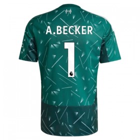 Fotbalové dres Liverpool A. Becker 1 Brankářské Domácí 2026-27 Zelená Krátký Rukáv