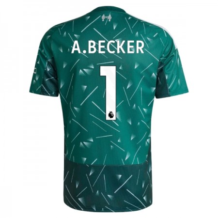 Fotbalové dres Liverpool A. Becker 1 Brankářské Domácí 2026-27 Zelená Krátký Rukáv