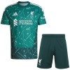 Fotbalový Komplet Liverpool Brankářské Dětské Domácí 2026-27 Zelená Krátký Rukáv (+ trenýrky)