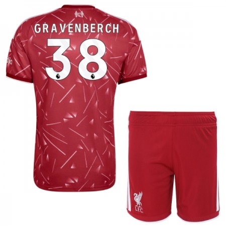 Fotbalový Komplet Liverpool Gravenberch 38 Dětské Domácí 2026-27 Krátký Rukáv (+ trenýrky)