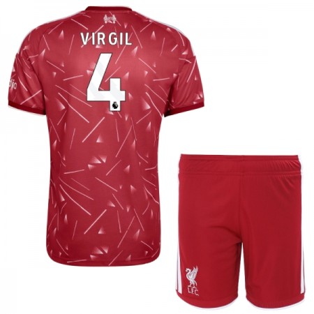 Fotbalový Komplet Liverpool Virgil 4 Dětské Domácí 2026-27 Krátký Rukáv (+ trenýrky)