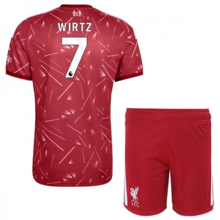 Fotbalový Komplet Liverpool Wirtz 7 Dětské Domácí 2026-27 Krátký Rukáv (+ trenýrky)