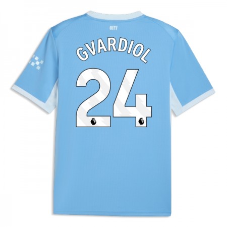 Fotbalové dres Manchester City Gvardiol 24 Domácí 2026-27 Krátký Rukáv