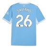 Fotbalové dres Manchester City Savinho 26 Domácí 2026-27 Krátký Rukáv
