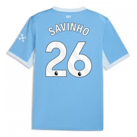 Fotbalové dres Manchester City Savinho 26 Domácí 2026-27 Krátký Rukáv