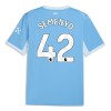 Fotbalové dres Manchester City Semenyo 42 Domácí 2026-27 Krátký Rukáv