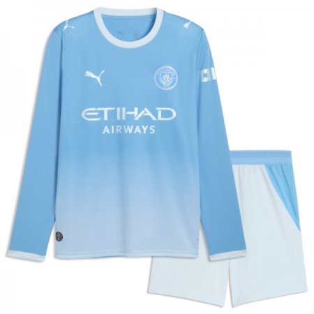 Fotbalový Komplet Manchester City Dětské Domácí 2026-27 Dlouhý Rukáv (+ trenýrky)