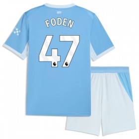 Fotbalový Komplet Manchester City Foden 47 Dětské Domácí 2026-27 Krátký Rukáv (+ trenýrky)