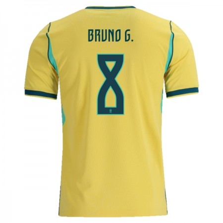 Fotbalové dres Brazílie Bruno Guimaraes 8 Domácí Mistrovství Světa 2026 Krátký Rukáv