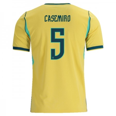 Fotbalové dres Brazílie Casemiro 5 Domácí Mistrovství Světa 2026 Krátký Rukáv