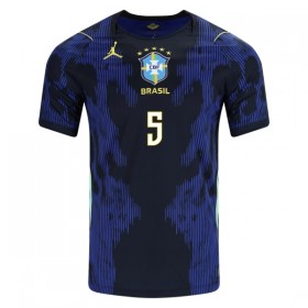 Fotbalové dres Brazílie Casemiro 5 Venkovní Mistrovství Světa 2026 Krátký Rukáv