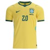 Fotbalové dres Brazílie Estevao 20 Domácí Mistrovství Světa 2026 Krátký Rukáv