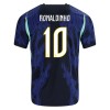 Fotbalové dres Brazílie Ronaldinho 10 Venkovní Mistrovství Světa 2026 Krátký Rukáv
