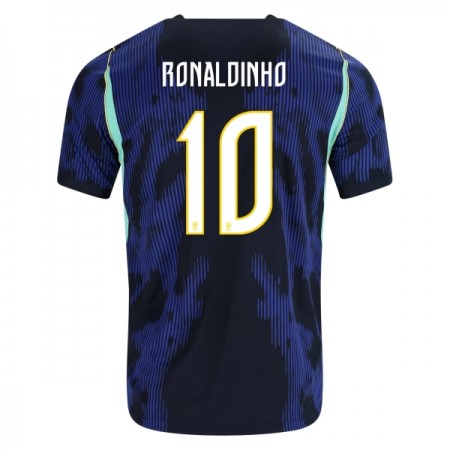 Fotbalové dres Brazílie Ronaldinho 10 Venkovní Mistrovství Světa 2026 Krátký Rukáv