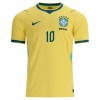 Fotbalový Komplet Brazílie Neymar JR 10 Dětské Domácí Mistrovství Světa 2026 Krátký Rukáv (+ trenýrky)