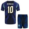 Fotbalový Komplet Brazílie Neymar JR 10 Dětské Venkovní Mistrovství Světa 2026 Krátký Rukáv (+ trenýrky)