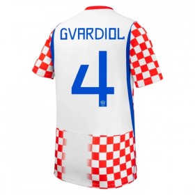 Fotbalové dres Chorvatsko Gvardiol 4 Domácí Mistrovství Světa 2026 Krátký Rukáv