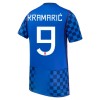 Fotbalové dres Chorvatsko Kramaric 9 Venkovní Mistrovství Světa 2026 Krátký Rukáv