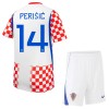 Fotbalový Komplet Chorvatsko Perišić 14 Dětské Domácí Mistrovství Světa 2026 Krátký Rukáv (+ trenýrky)
