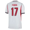 Fotbalové dres Anglie Foden 17 Domácí Mistrovství Světa 2026 Krátký Rukáv