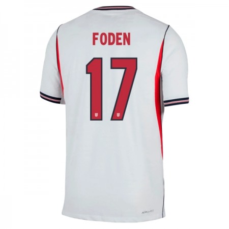 Fotbalové dres Anglie Foden 17 Domácí Mistrovství Světa 2026 Krátký Rukáv