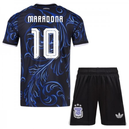Fotbalový Komplet Argentina Maradona 10 Dětské Venkovní Mistrovství Světa 2026 Krátký Rukáv (+ trenýrky)