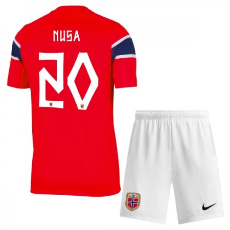 Fotbalový Komplet Norsko Nusa 20 Dětské Domácí Mistrovství Světa 2026 Krátký Rukáv (+ trenýrky)