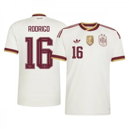 Fotbalové dres Španělsko 2 Stars Rodrigo 16 Venkovní Mistrovství Světa 2026 Krátký Rukáv Fotbalové dres Španělsko 2 Stars Rodrigo 16 Venkovní Mistrovství Světa 2026 Krátký Rukáv