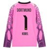Fotbalové dres Borussia Dortmund Kobel 1 Brankářské Venkovní 2026-27 Růžová Dlouhý Rukáv Fotbalové dres Borussia Dortmund Kobel 1 Brankářské Venkovní 2026-27 Růžová Dlouhý Rukáv