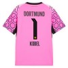 Fotbalové dres Borussia Dortmund Kobel 1 Brankářské Venkovní 2026-27 Růžová Krátký Rukáv Fotbalové dres Borussia Dortmund Kobel 1 Brankářské Venkovní 2026-27 Růžová Krátký Rukáv