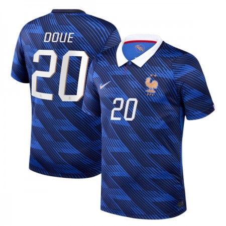 Fotbalové dres Francie Desire Doue 20 Domácí Mistrovství Světa 2026 Krátký Rukáv Fotbalové dres Francie Desire Doue 20 Domácí Mistrovství Světa 2026 Krátký Rukáv