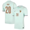 Fotbalové dres Francie Desire Doue 20 Venkovní Mistrovství Světa 2026 Krátký Rukáv Fotbalové dres Francie Desire Doue 20 Venkovní Mistrovství Světa 2026 Krátký Rukáv