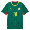 Fotbalové dres Senegal Sarr 18 Venkovní Mistrovství Světa 2026 Krátký Rukáv