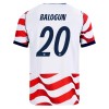 Fotbalové dres Spojené Státy Americké Balogun 20 Domácí Mistrovství Světa 2026 Krátký Rukáv Fotbalové dres Spojené Státy Americké Balogun 20 Domácí Mistrovství Světa 2026 Krátký Rukáv