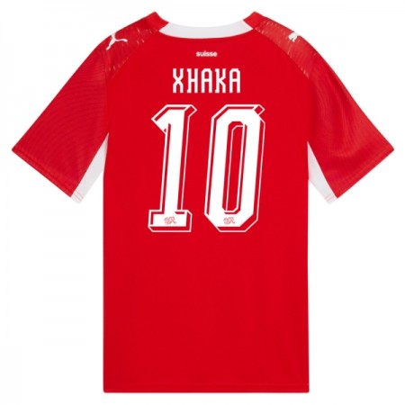 Fotbalové dres Švýcarsko Granit Xhaka 10 Domácí Mistrovství Světa 2026 Krátký Rukáv Fotbalové dres Švýcarsko Granit Xhaka 10 Domácí Mistrovství Světa 2026 Krátký Rukáv