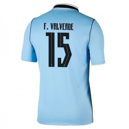 Fotbalové dres Uruguay Federico Valverde 15 Domácí Mistrovství Světa 2026 Krátký Rukáv Fotbalové dres Uruguay Federico Valverde 15 Domácí Mistrovství Světa 2026 Krátký Rukáv