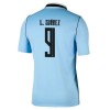Fotbalové dres Uruguay Luis Suarez 9 Domácí Mistrovství Světa 2026 Krátký Rukáv Fotbalové dres Uruguay Luis Suarez 9 Domácí Mistrovství Světa 2026 Krátký Rukáv