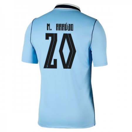 Fotbalové dres Uruguay Maximiliano Araujo 20 Domácí Mistrovství Světa 2026 Krátký Rukáv Fotbalové dres Uruguay Maximiliano Araujo 20 Domácí Mistrovství Světa 2026 Krátký Rukáv