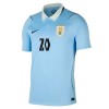 Fotbalové dres Uruguay Maximiliano Araujo 20 Domácí Mistrovství Světa 2026 Krátký Rukáv