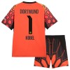 Fotbalový Komplet Borussia Dortmund Kobel 1 Brankářské Dětské Domácí 2026-27 Oranžový Krátký Rukáv (+ trenýrky)